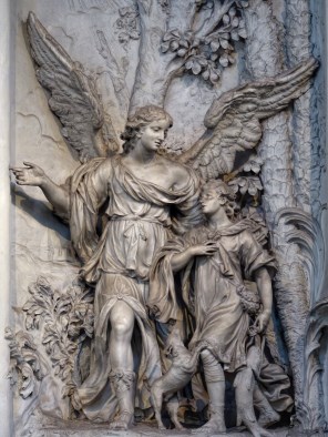 성 라파엘 대천사와 토비야_by Giovanni Baratta_photo by Walwyn_in the Basilica of the Holy Spirit in Firenze_Italy.jpg